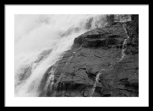 Rivulets in Gray - Framed Print