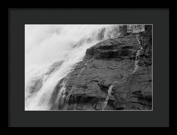 Rivulets in Gray - Framed Print