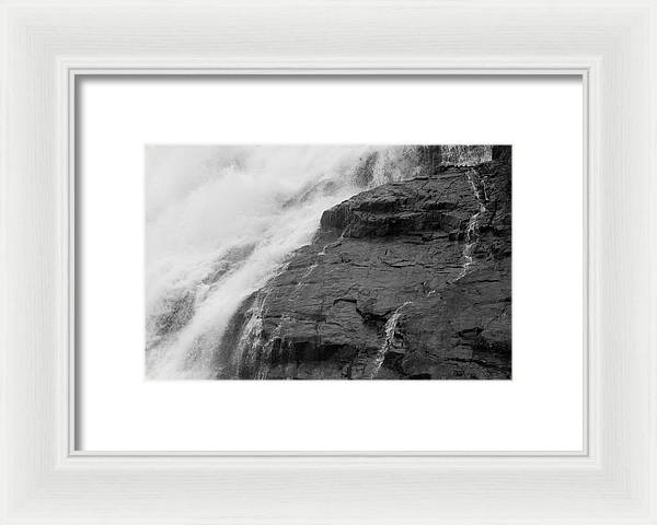 Rivulets in Gray - Framed Print