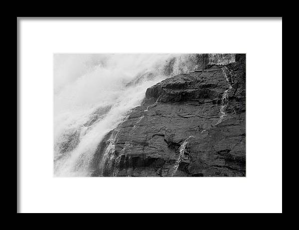 Rivulets in Gray - Framed Print