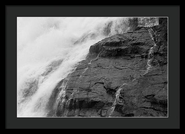 Rivulets in Gray - Framed Print