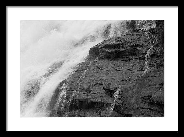 Rivulets in Gray - Framed Print