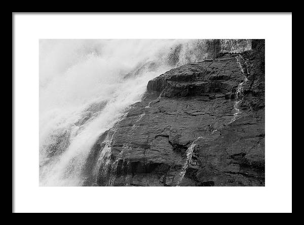 Rivulets in Gray - Framed Print