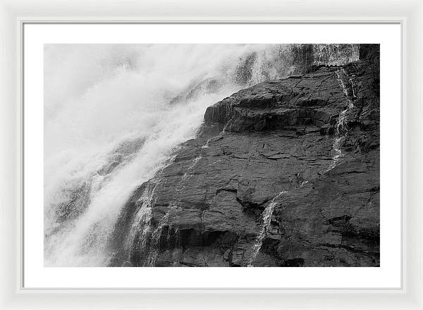 Rivulets in Gray - Framed Print