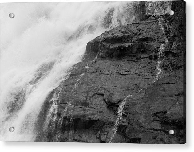 Rivulets in Gray - Acrylic Print