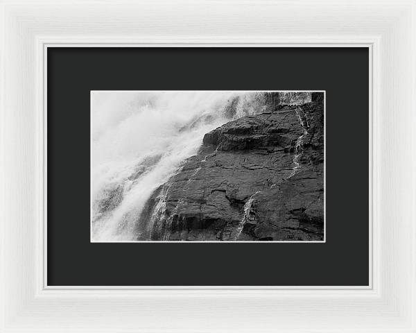 Rivulets in Gray - Framed Print