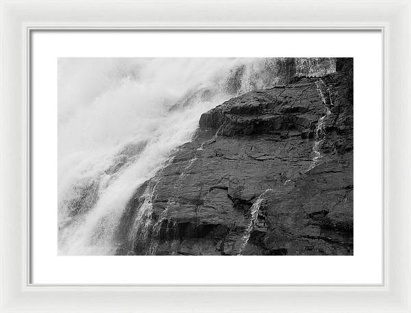 Rivulets in Gray - Framed Print
