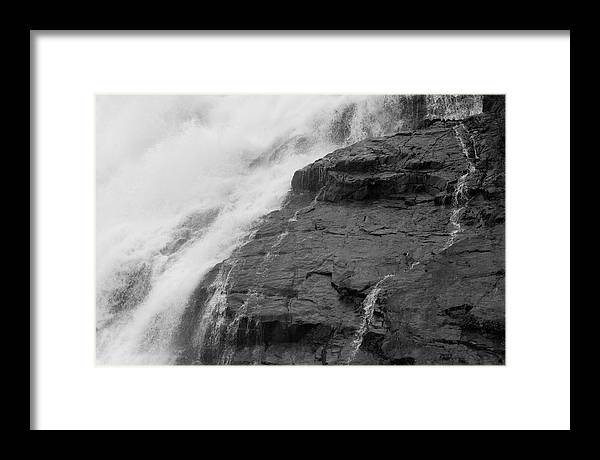 Rivulets in Gray - Framed Print