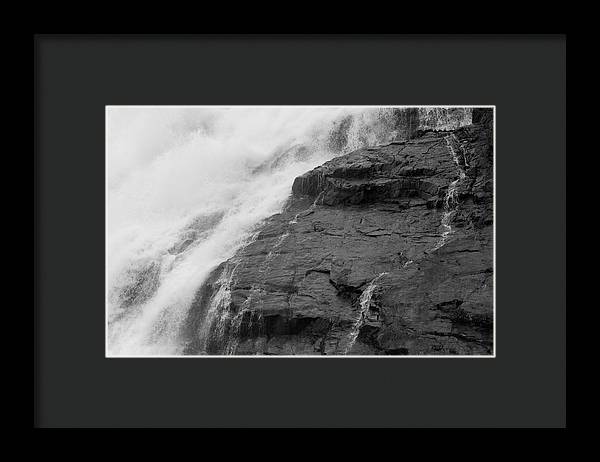 Rivulets in Gray - Framed Print