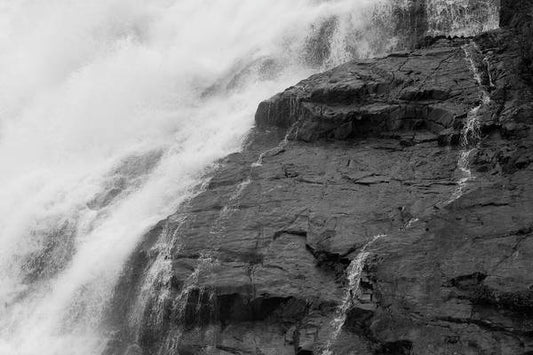 Rivulets in Gray - Art Print