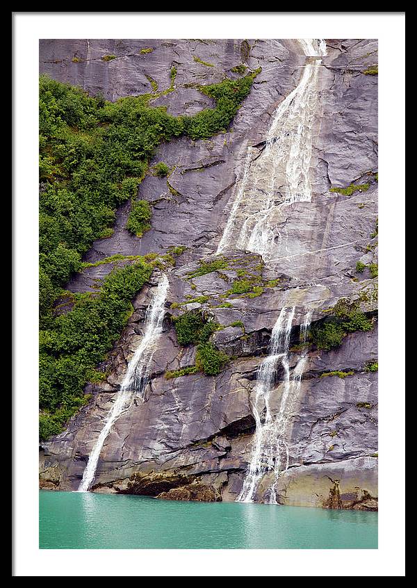 Split Sea Falls - Framed Print