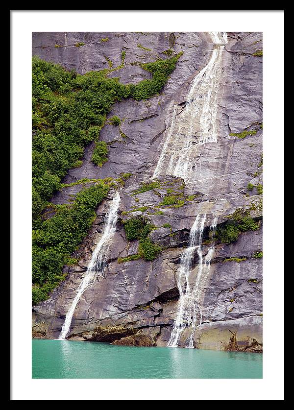 Split Sea Falls - Framed Print