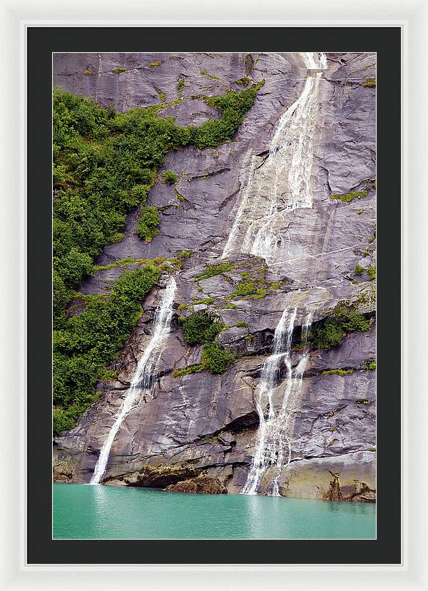 Split Sea Falls - Framed Print