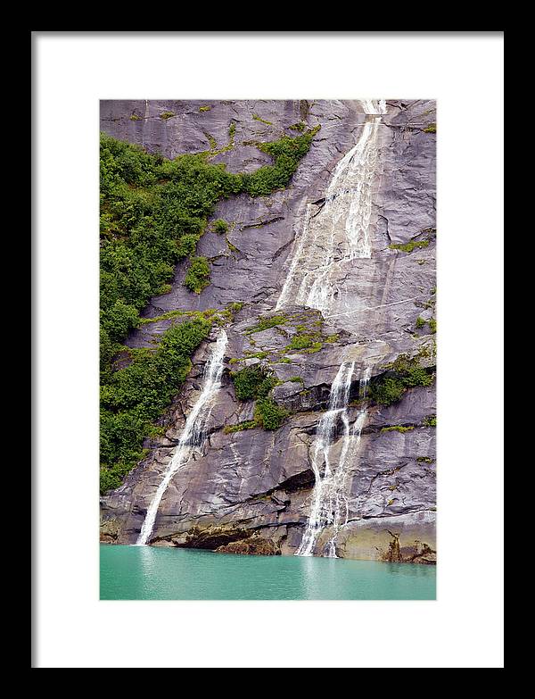 Split Sea Falls - Framed Print