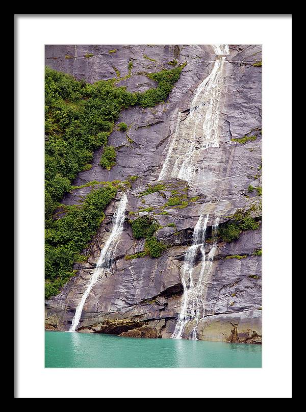 Split Sea Falls - Framed Print