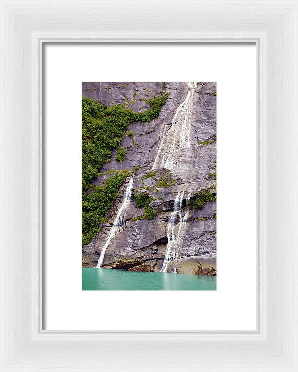 Split Sea Falls - Framed Print