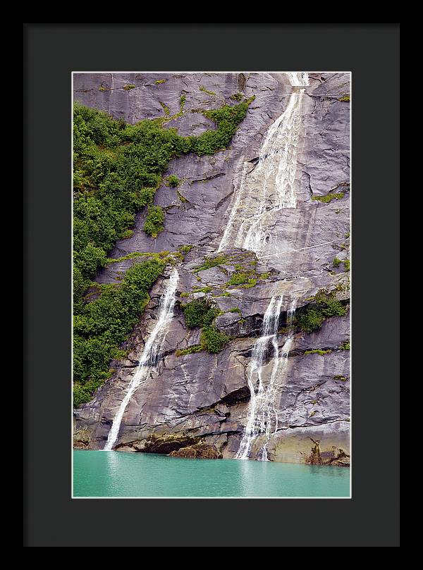 Split Sea Falls - Framed Print
