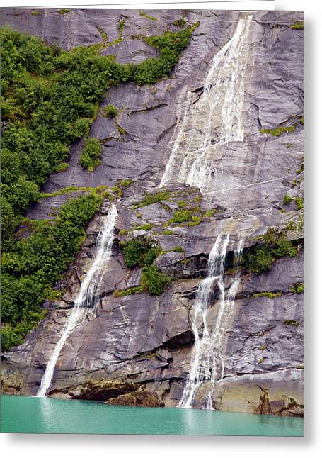 Split Sea Falls - Greeting Card