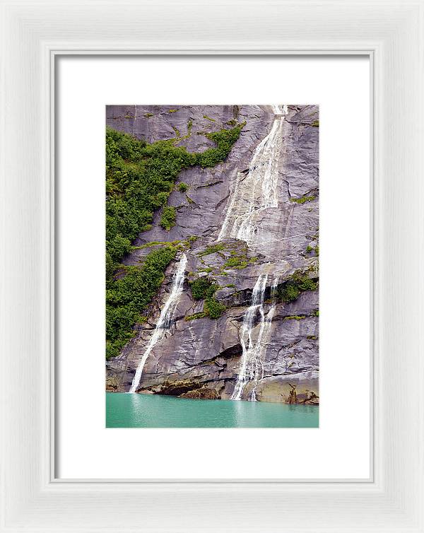 Split Sea Falls - Framed Print