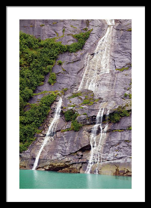 Split Sea Falls - Framed Print