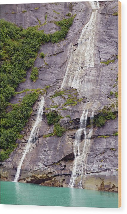 Split Sea Falls - Wood Print