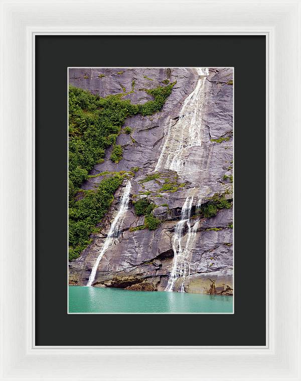 Split Sea Falls - Framed Print