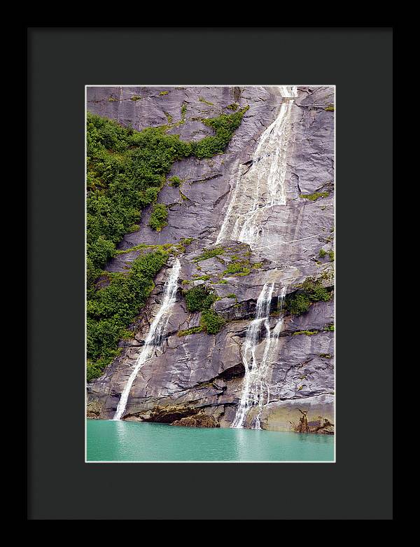 Split Sea Falls - Framed Print