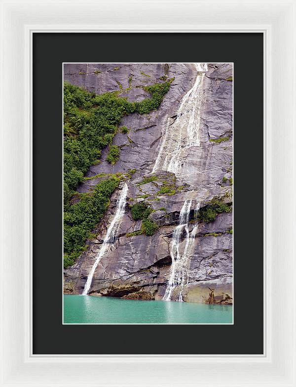 Split Sea Falls - Framed Print
