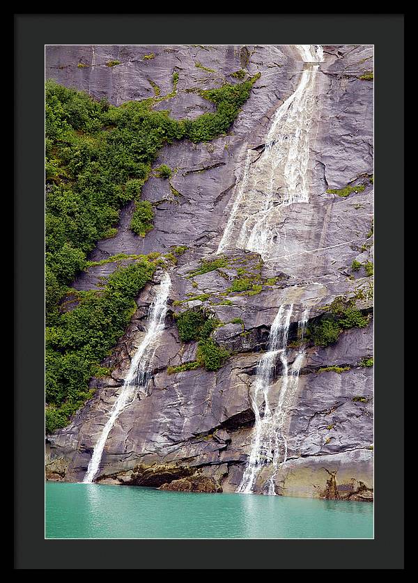 Split Sea Falls - Framed Print