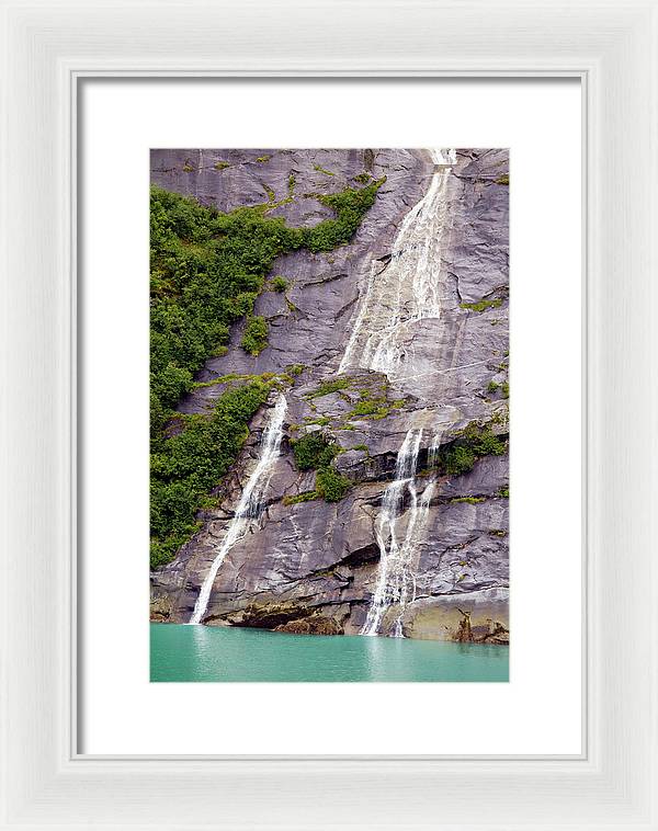 Split Sea Falls - Framed Print