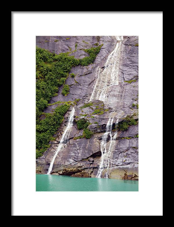 Split Sea Falls - Framed Print