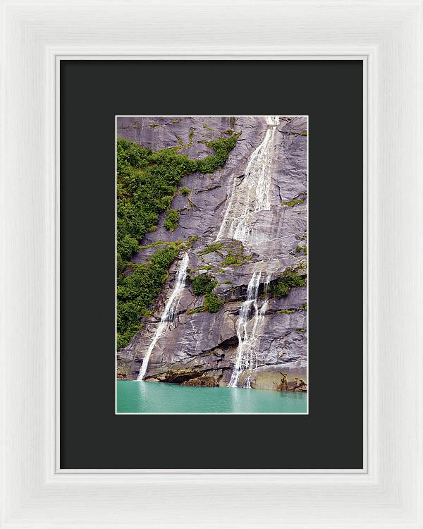 Split Sea Falls - Framed Print