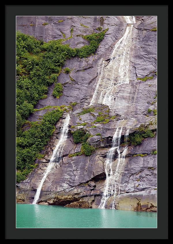 Split Sea Falls - Framed Print