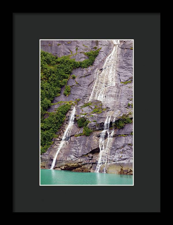 Split Sea Falls - Framed Print