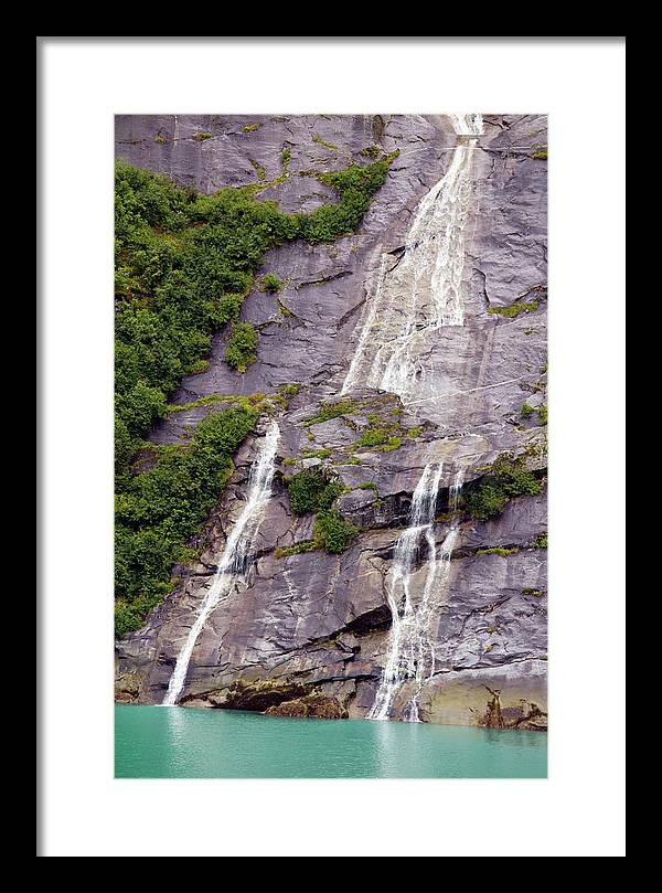 Split Sea Falls - Framed Print