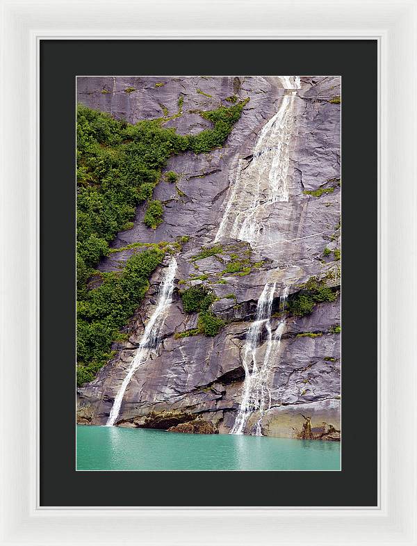 Split Sea Falls - Framed Print