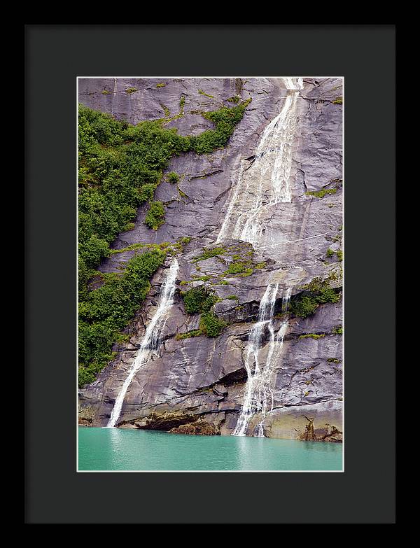 Split Sea Falls - Framed Print
