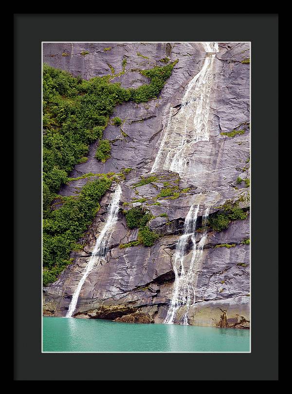 Split Sea Falls - Framed Print