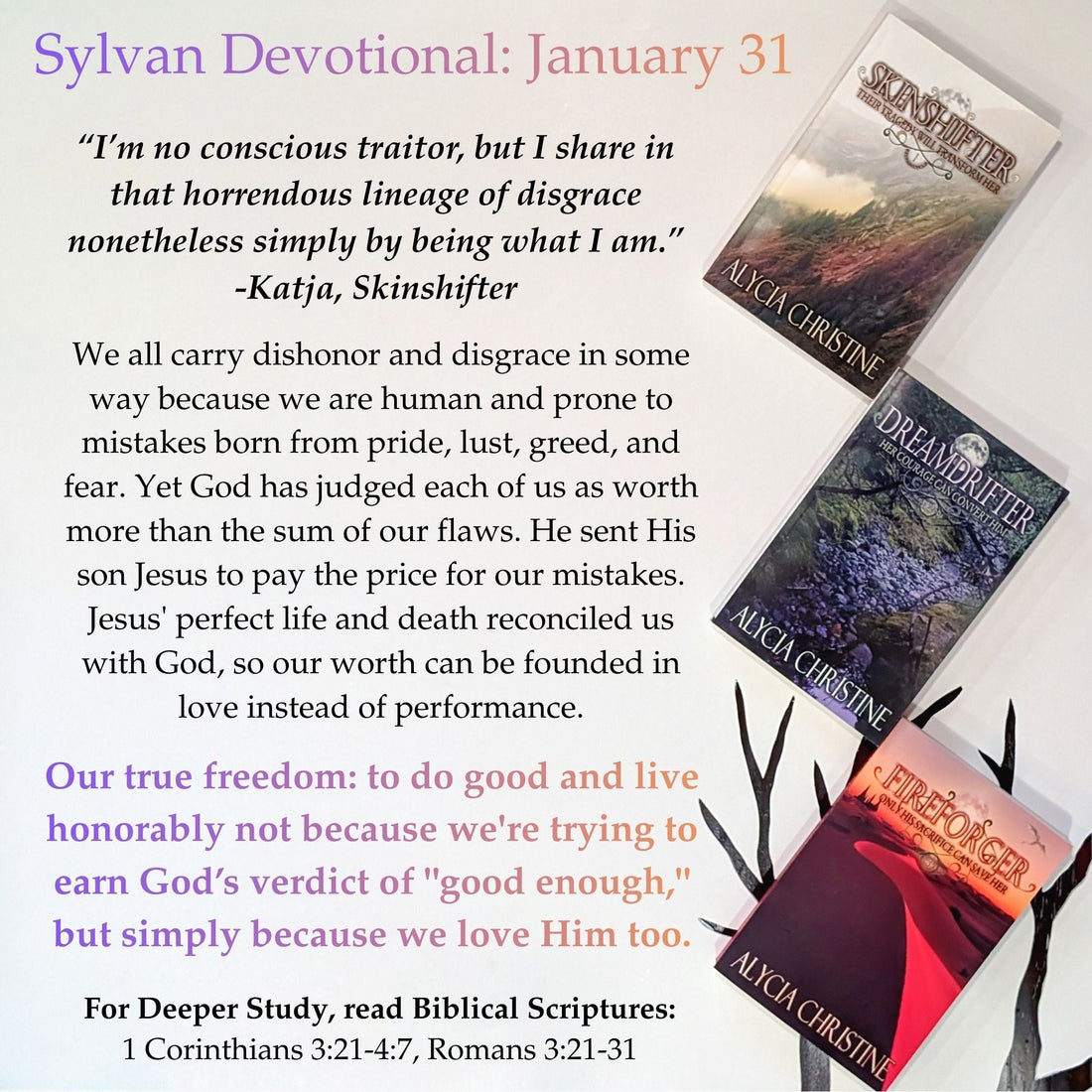 Skinshifter Daily Devotionals January 31-February 6