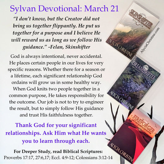 Skinshifter Daily Devotionals March 21-March 27