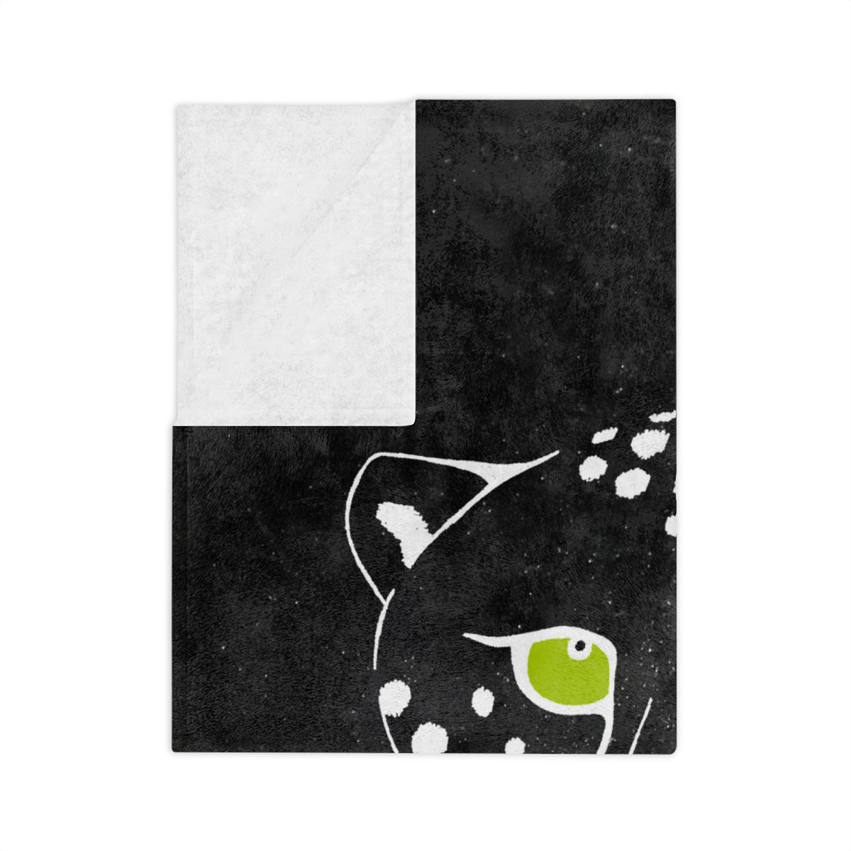 Velveteen Microfiber Blanket- Cheetah, Inverted