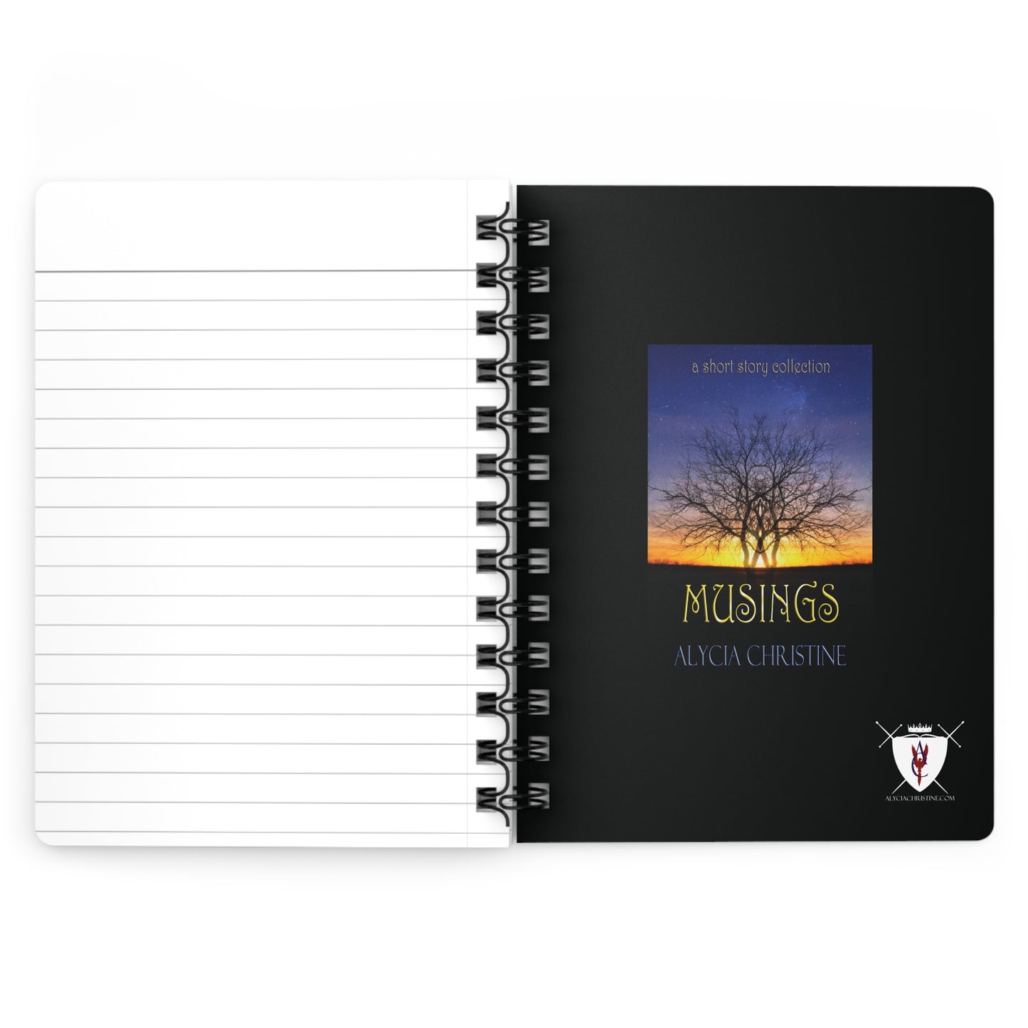 Spiral Bound Notebook - I'd Rather Be Reading, Musings Book Cover, Musings Poem Designs