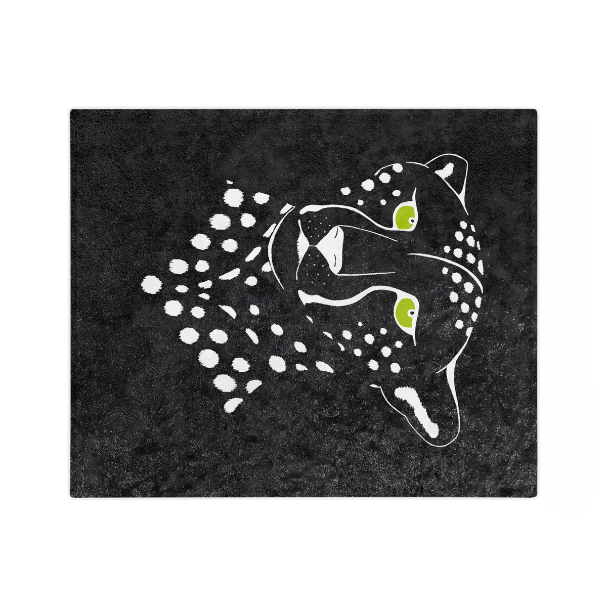 Velveteen Microfiber Blanket- Cheetah, Inverted