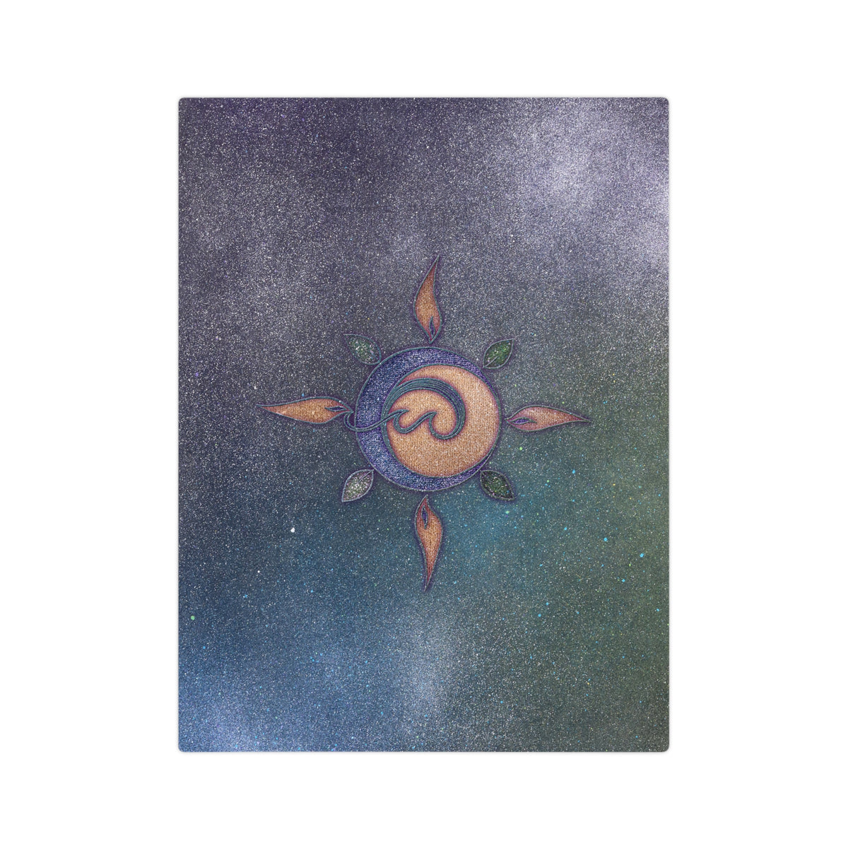 Velveteen Microfiber Blanket - Aurora Four Elements Sun