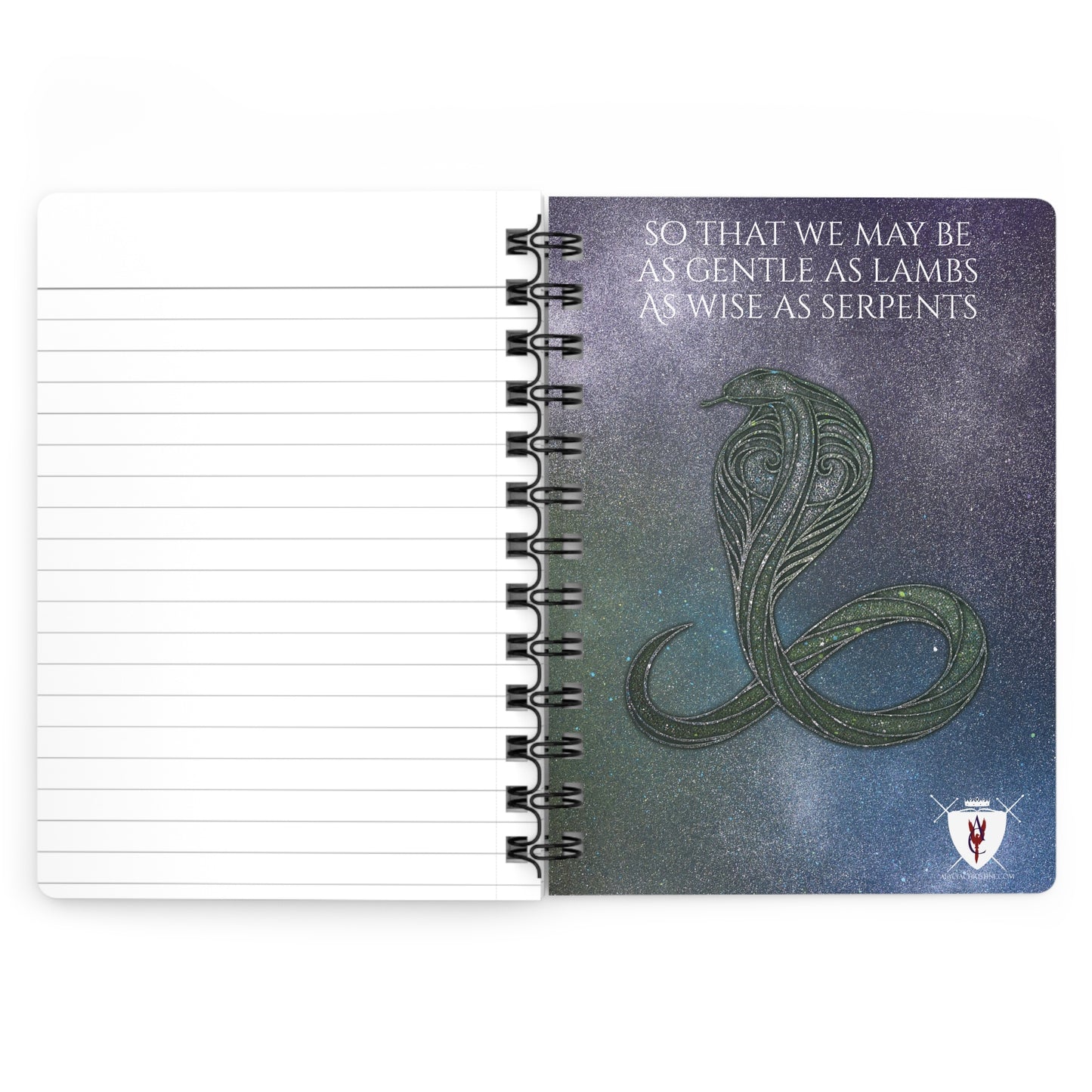 Spiral Bound Notebook - Genesis Sun and Serpent
