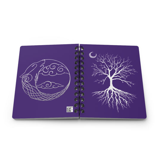 Spiral Bound Notebook - Tree of Shadows & Bardrick Werewolf Clan Designs