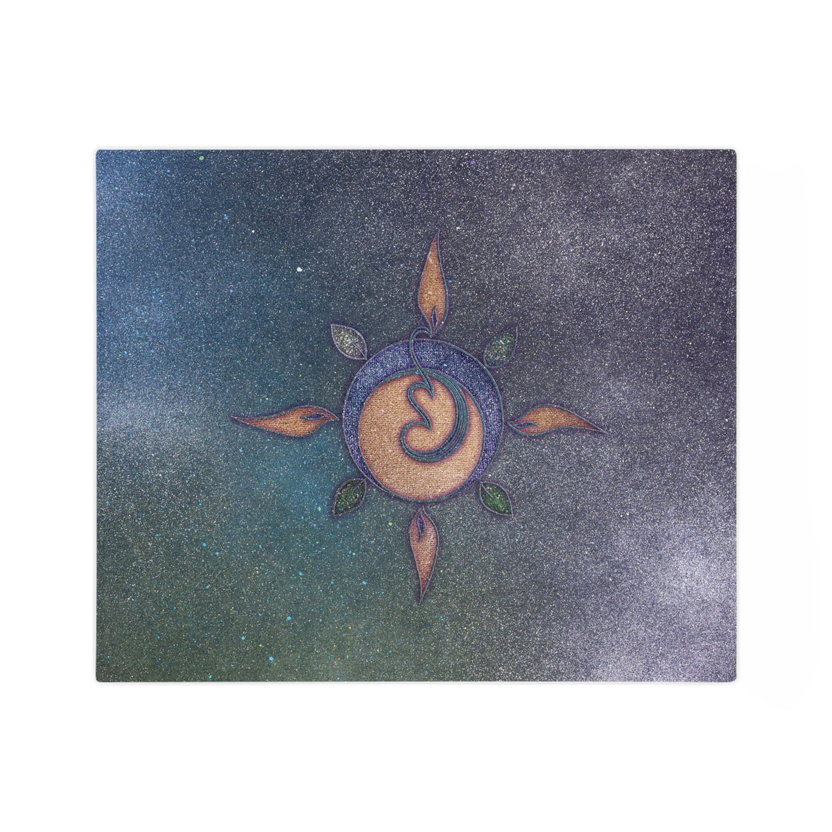 Velveteen Microfiber Blanket - Aurora Four Elements Sun