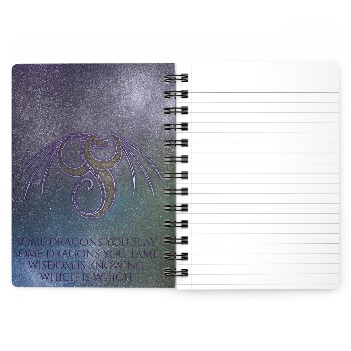 Spiral Bound Notebook - Aurora Dragon and Fireleaf Egg