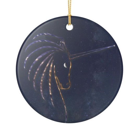 Ceramic Decoration Ornament - Star Unicorn