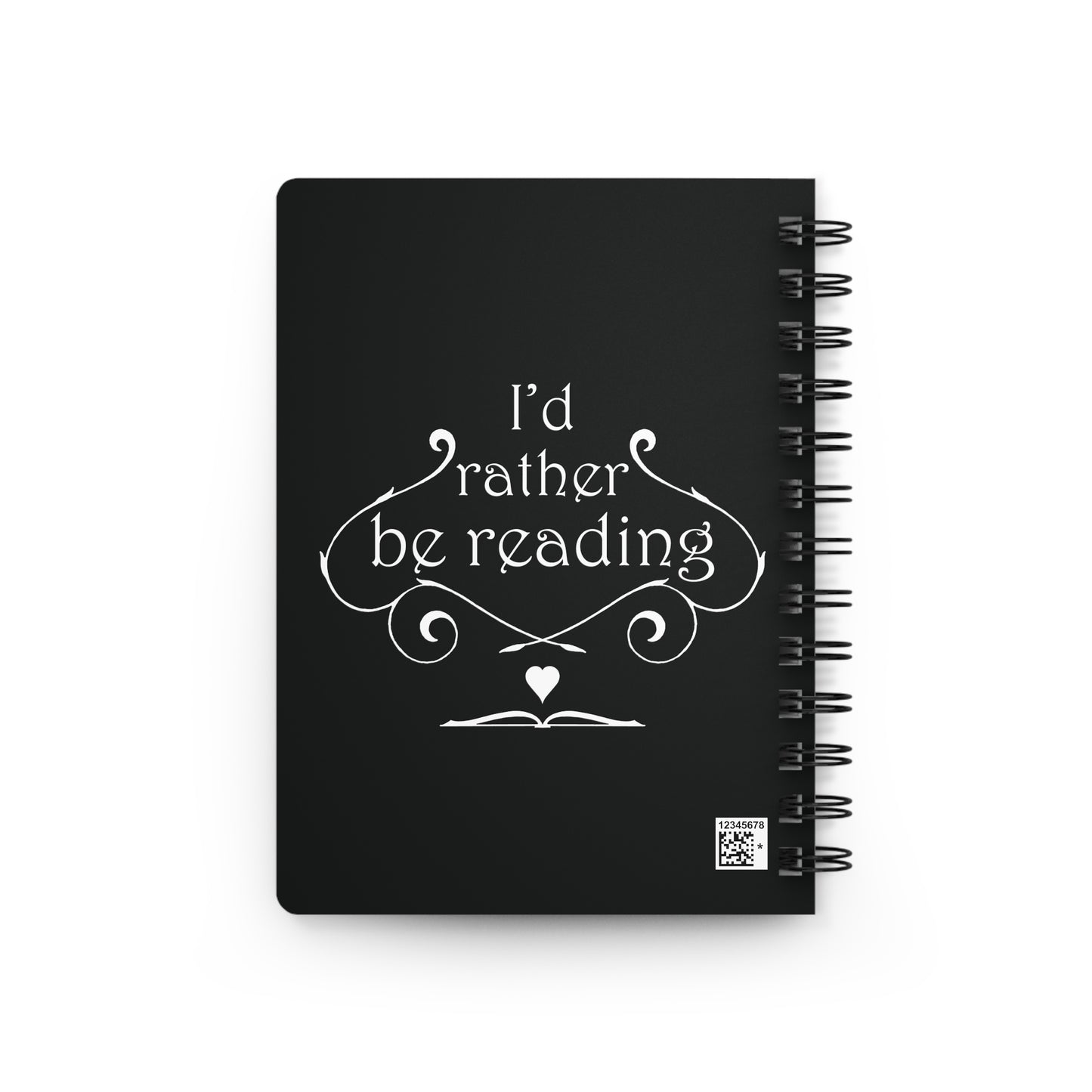 Spiral Bound Notebook - I'd Rather Be Reading, Musings Book Cover, Musings Poem Designs